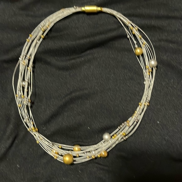 Trigold choker necklace - Picture 1 of 3